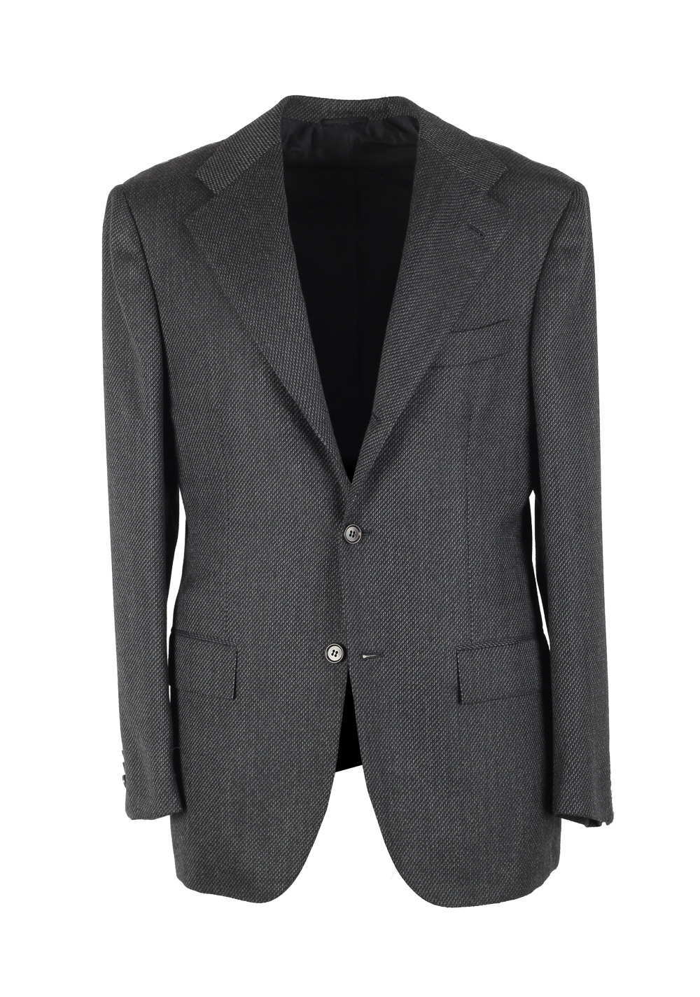 Kiton Gray Capri Sport Coat Size 48 / 38R U.S. In Wool | Costume Limité