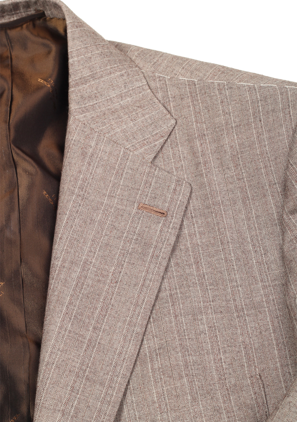 Kiton Greyish Beige Suit Size 52 / 42R U.S. In Wool 14 Micron | Costume Limité