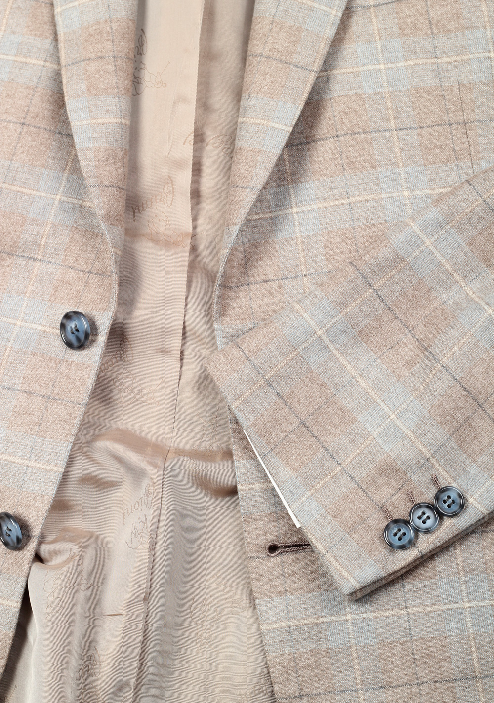 Brioni Gray Checked Colosseo Sport Coat Size 50 / 40R U.S. In Silk Cashmere | Costume Limité