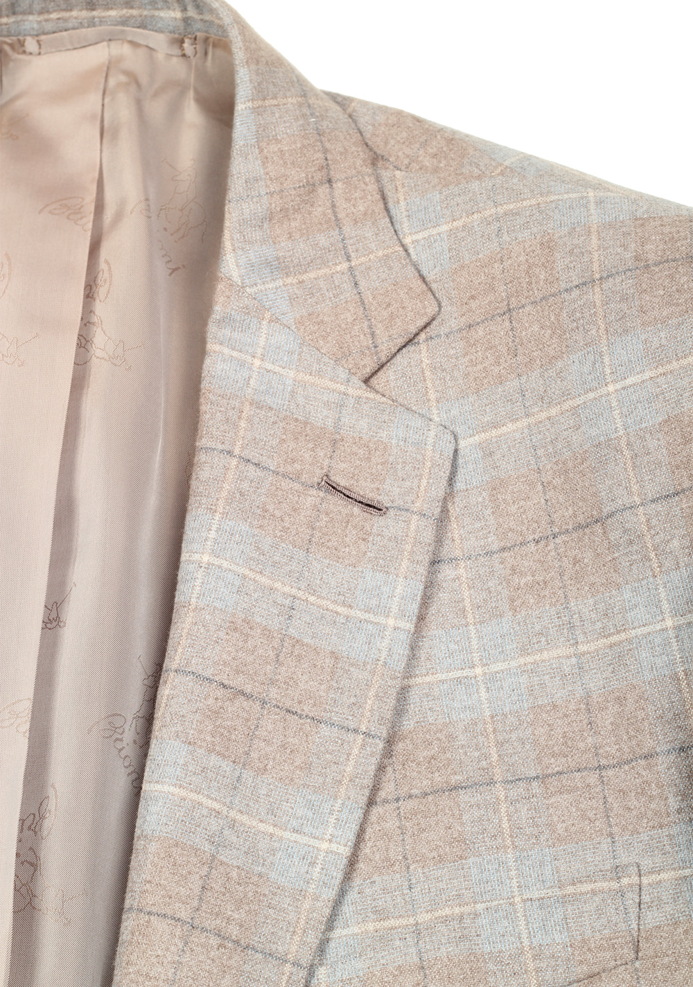 Brioni Gray Checked Colosseo Sport Coat Size 50 / 40R U.S. In Silk Cashmere | Costume Limité