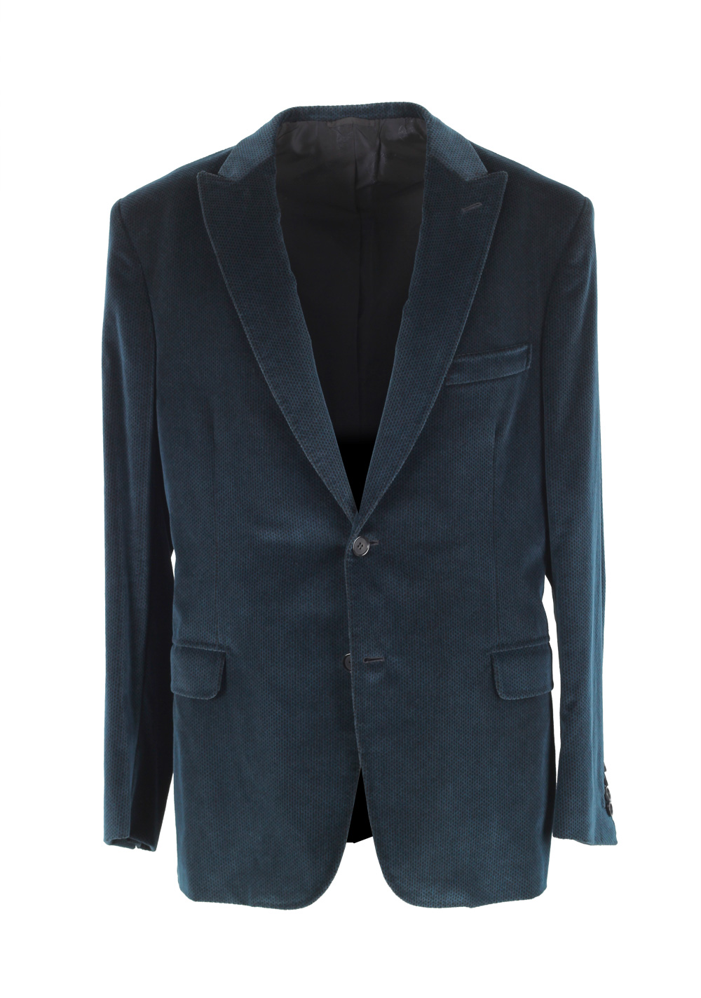 Brioni Bracciano Blue Sport Coat Size 52 / 42R U.S. In Cotton Cashmere | Costume Limité