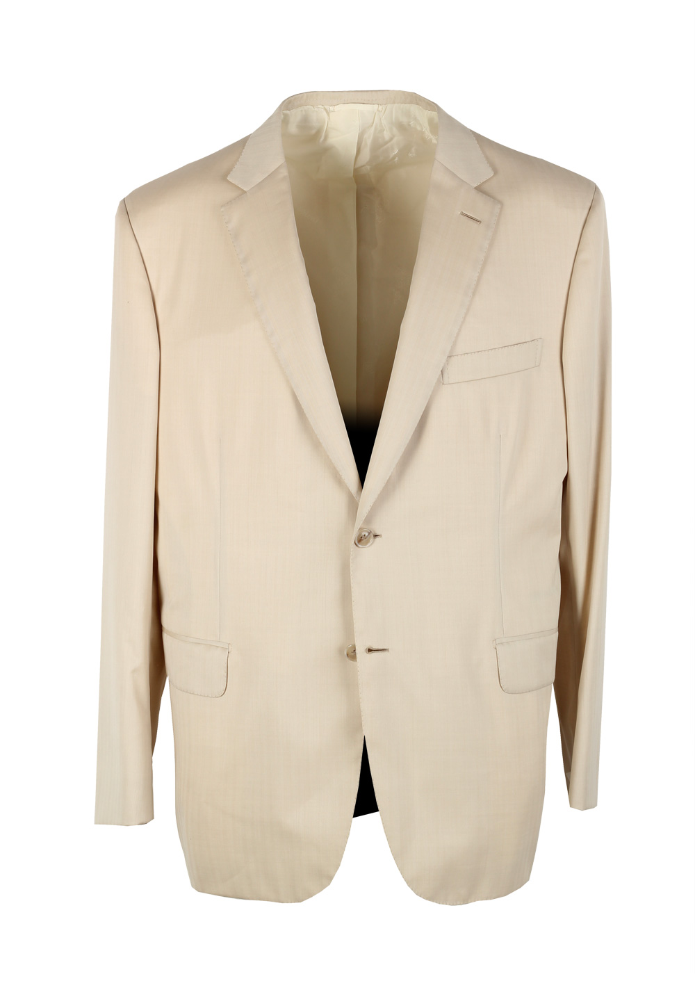 Brioni Brunico Ivory Sport Coat Size 58 / 48R U.S. In Wool Super 150s | Costume Limité