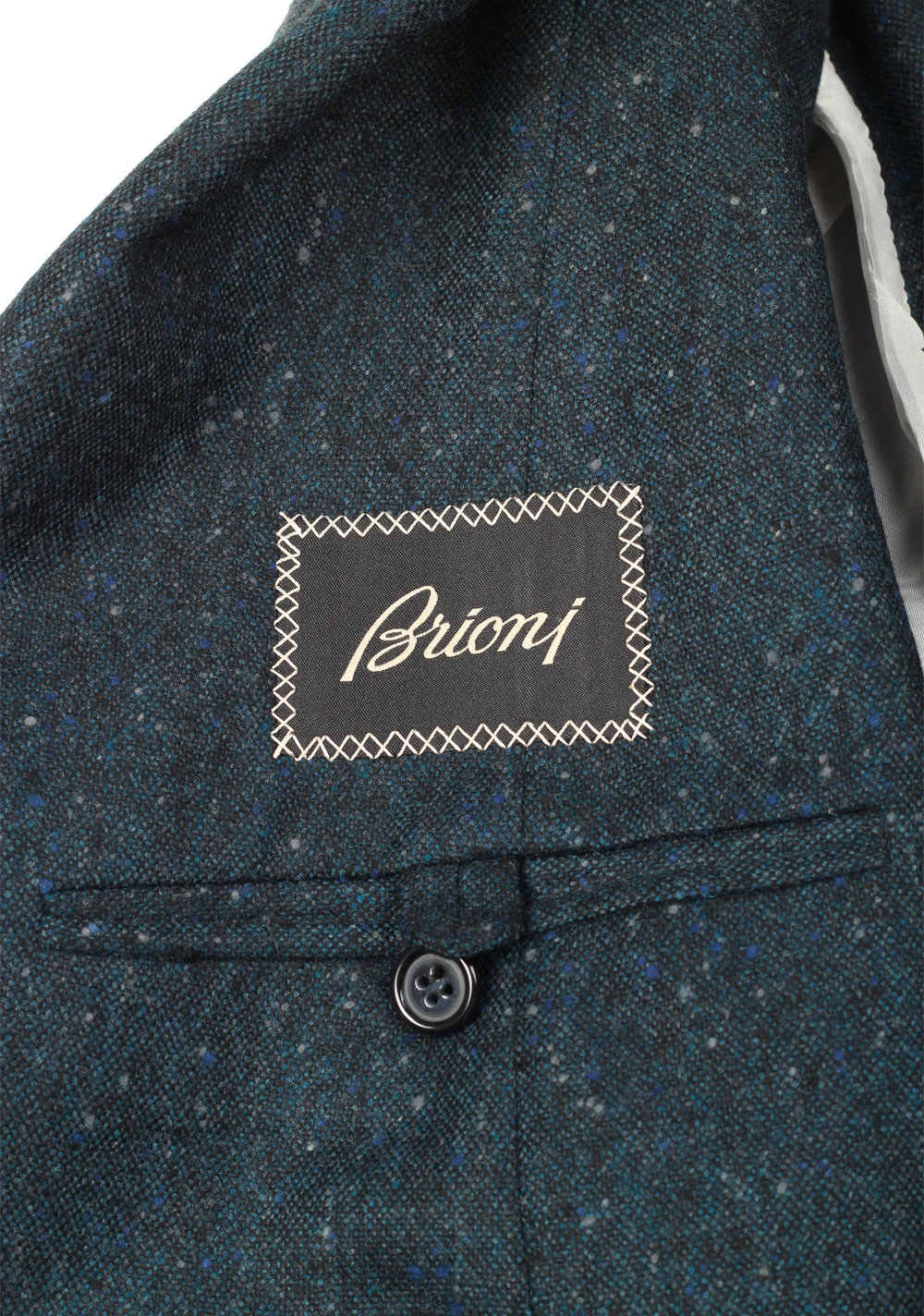 Brioni Piuma Blueish Green Sport Coat Size 56 / 46R U.S. In Wool | Costume Limité