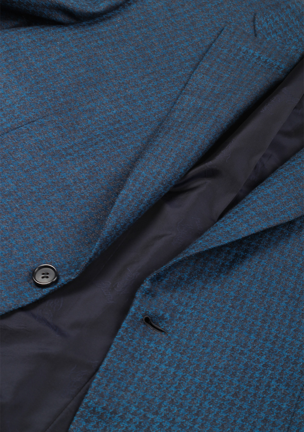 Brioni Brunico Checked Blue Sport Coat Size 52 / 42R U.S. In Silk Cashmere | Costume Limité