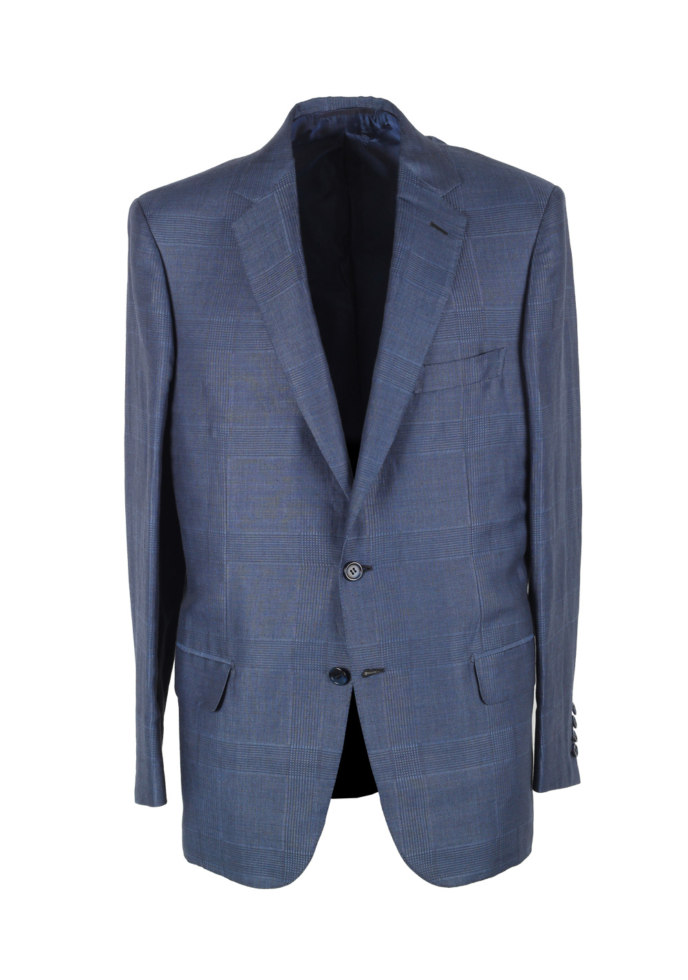 Brioni Blue  Colosseo Sport Coat Size 50 / 40R U.S. In Silk Cashmere | Costume Limité
