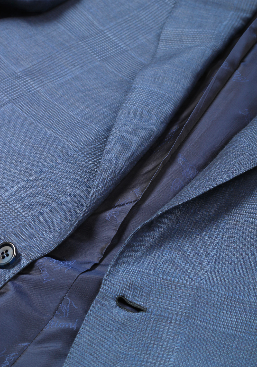 Brioni Blue  Colosseo Sport Coat Size 50 / 40R U.S. In Silk Cashmere | Costume Limité
