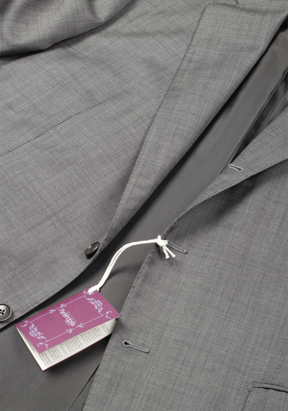 Sartoria Partenopea Gray Suit Size 58 / 48R U.S. In 100% silk | Costume Limité