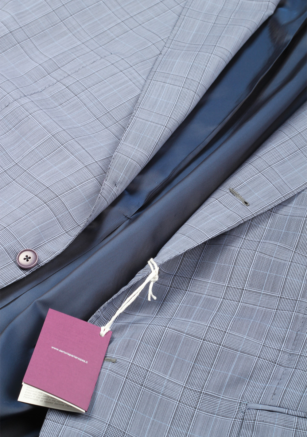 Sartoria Partenopea Blue Suit Size 58 / 48R U.S. In Wool Mohair | Costume Limité