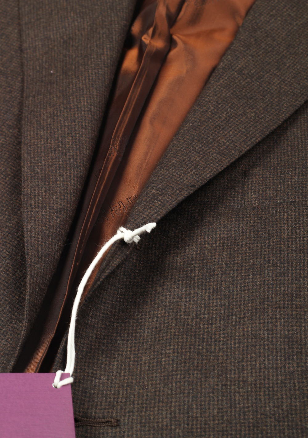 Sartoria Partenopea Brown Suit Size 56 / 46R U.S. In Wool | Costume Limité
