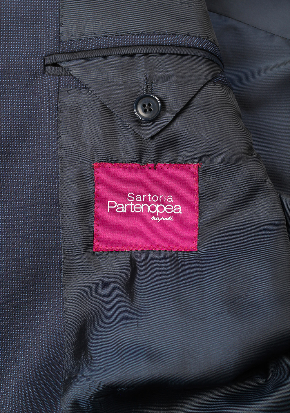 Sartoria Partenopea Blue Suit Size 58 / 48R U.S. In Wool | Costume Limité
