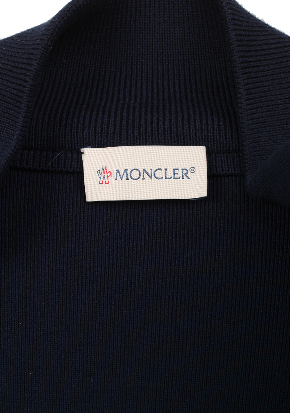 Moncler Navy Maglia Suede Cardigan Coat Size XXL / 58 / 48R U.S. | Costume Limité