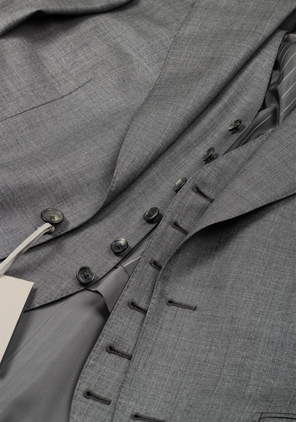 TOM FORD Windsor Gray Sharkskin 3 Piece Suit In Wool Fit A | Costume Limité