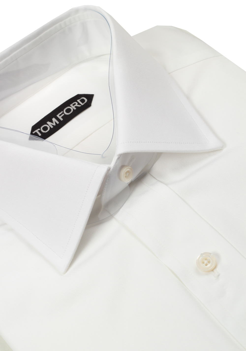 TOM FORD Solid White Dress Shirt Size 39 / 15,5 U.S. | Costume Limité