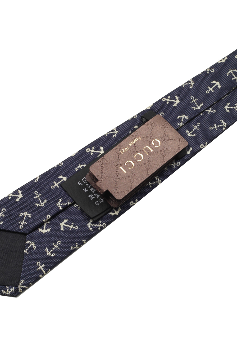 Gucci Blue Patterned Tie | Costume Limité