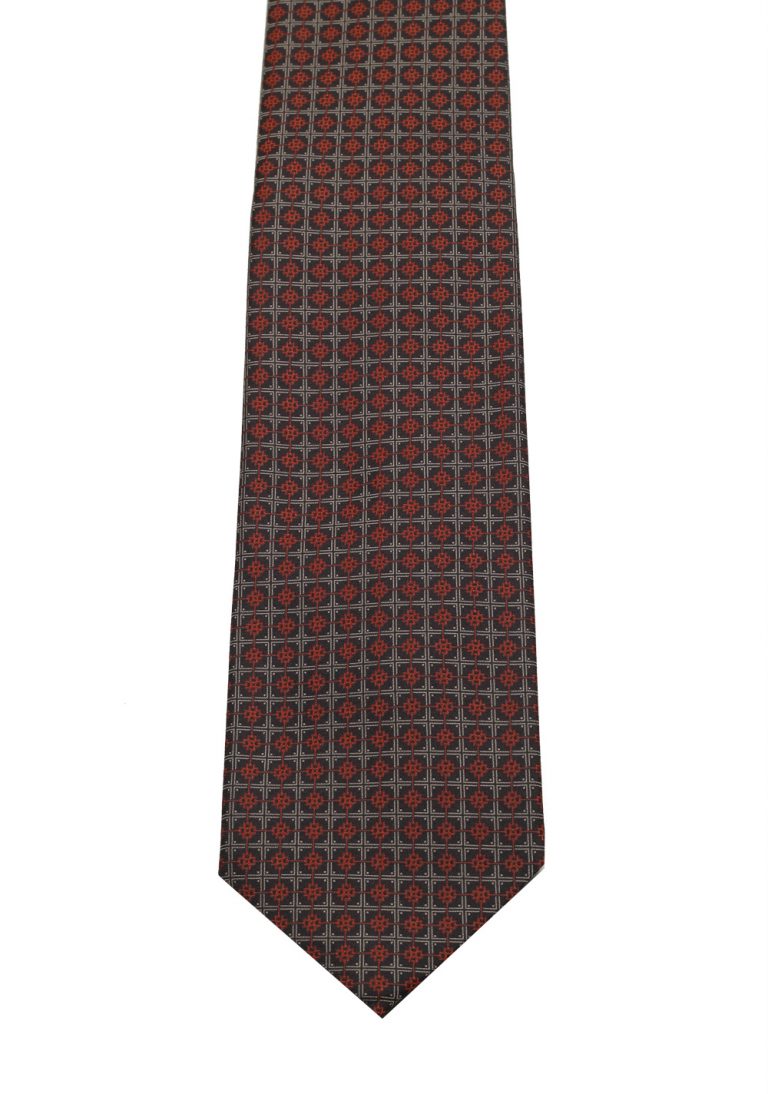 Gucci Gray / Brownish Patterned Tie - thumbnail | Costume Limité