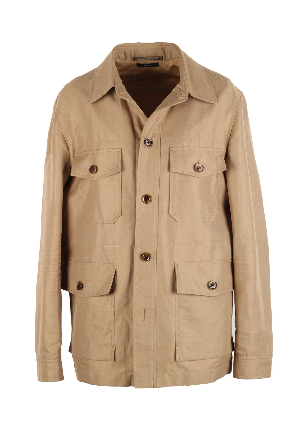 TOM FORD Beige Military Safari Coat Size 52 / 42R U.S. Outerwear | Costume Limité