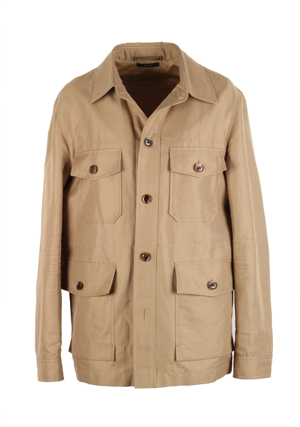 TOM FORD Beige Military Safari Coat Size 52 / 42R U.S. Outerwear ...