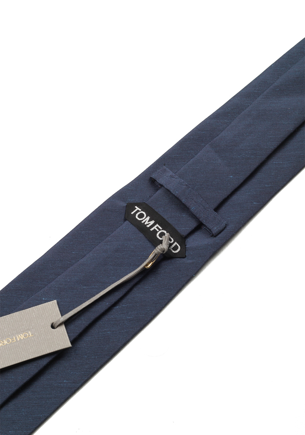 TOM FORD Solid Blue Tie In Silk | Costume Limité