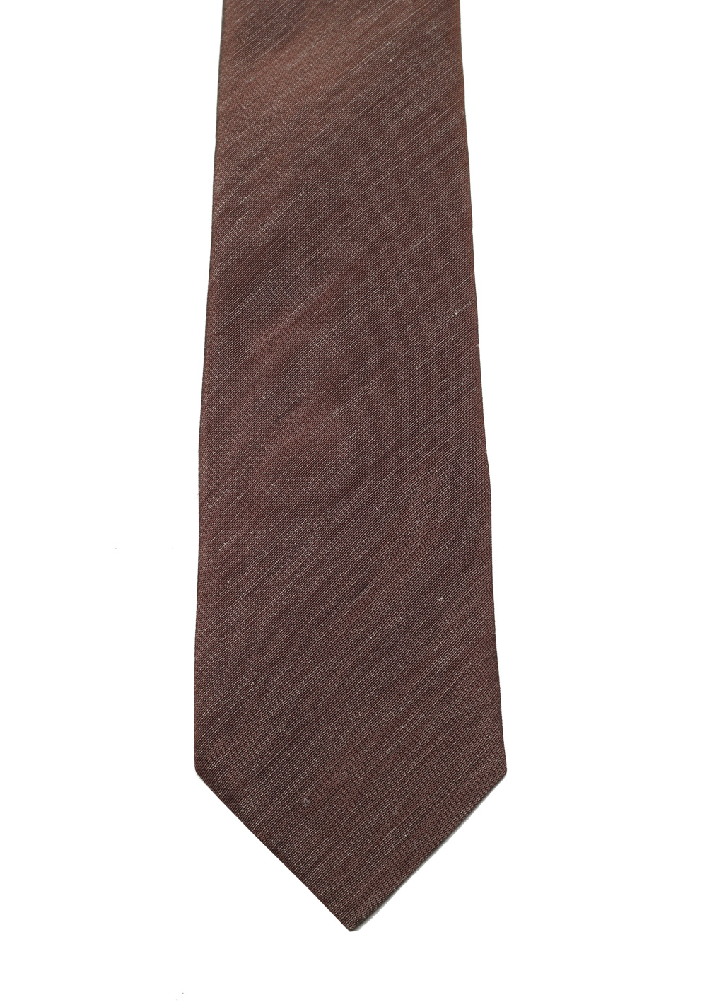 TOM FORD Solid Brown Tie In Silk | Costume Limité