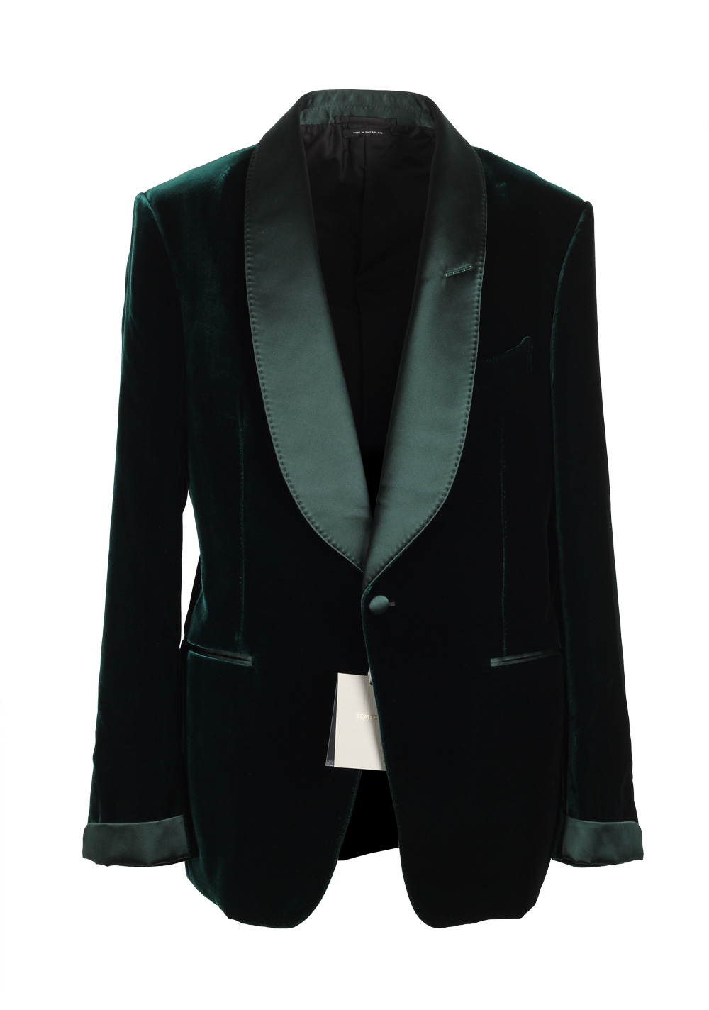 TOM FORD Shelton Green Sport Coat Tuxedo Dinner Jacket Size 52 / 42R U.S. | Costume Limité