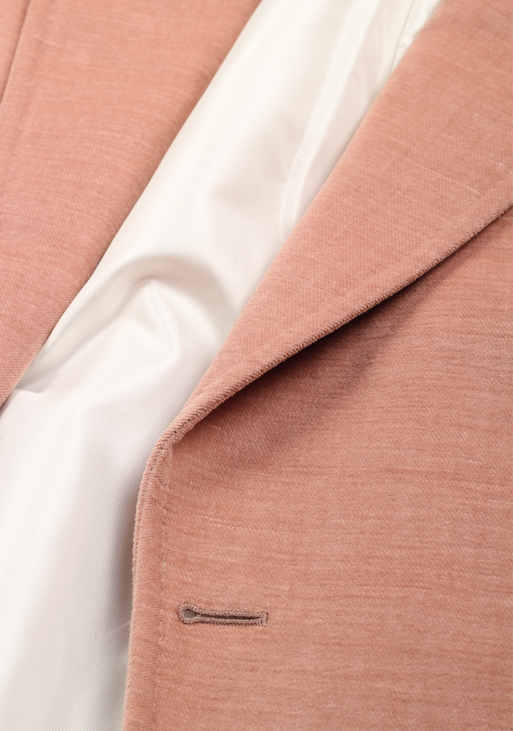 TOM FORD Shelton Velvet Salmon Sport Coat Size 52 / 42R U.S. In Cotton Linen | Costume Limité