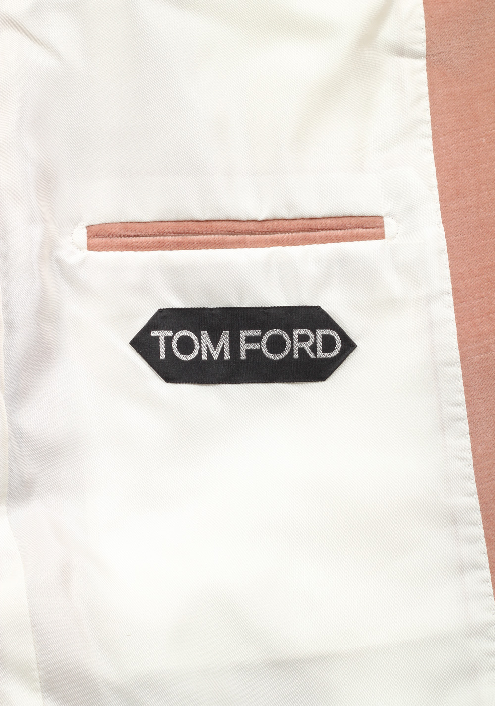 TOM FORD Shelton Velvet Salmon Sport Coat Size 52 / 42R U.S. In Cotton Linen | Costume Limité