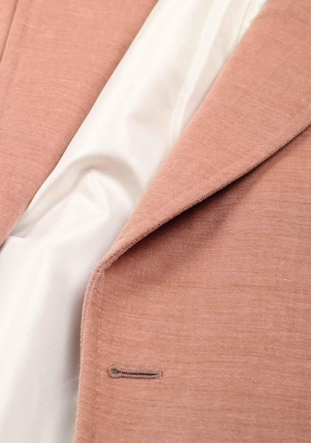TOM FORD Shelton Velvet Salmon Sport Coat Size 58 / 48R U.S. In Cotton Linen | Costume Limité