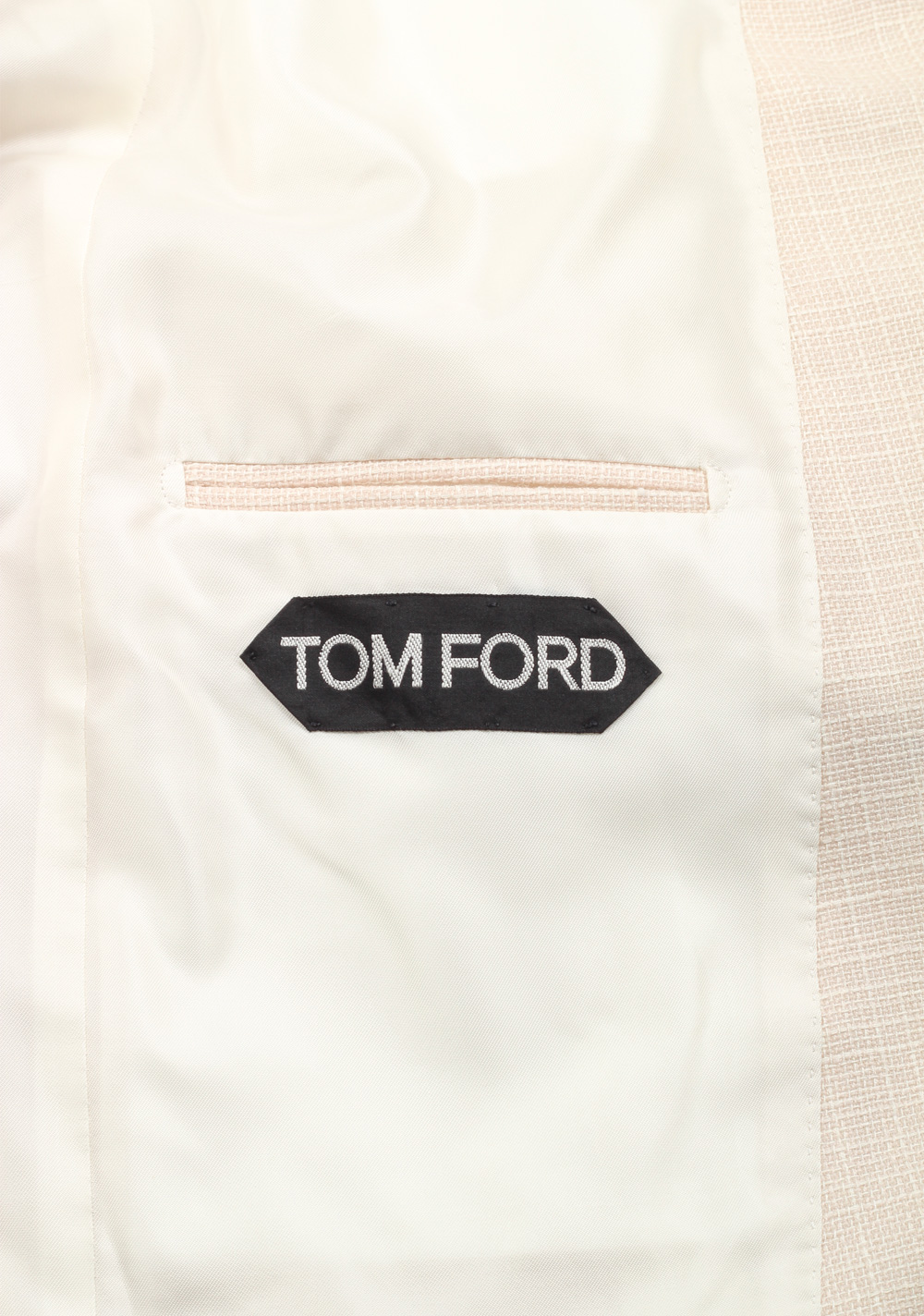 TOM FORD Shelton Off White Sport Coat Size 48 / 38R U.S. Wool Linen Mohair | Costume Limité