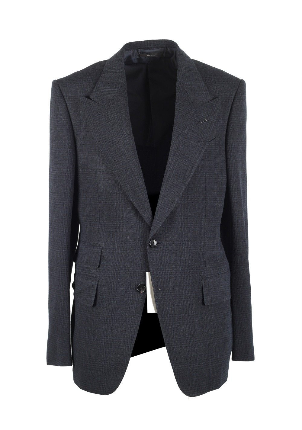 TOM FORD Shelton Checked Blue Suit Size 48 / 38R U.S. In Wool | Costume ...