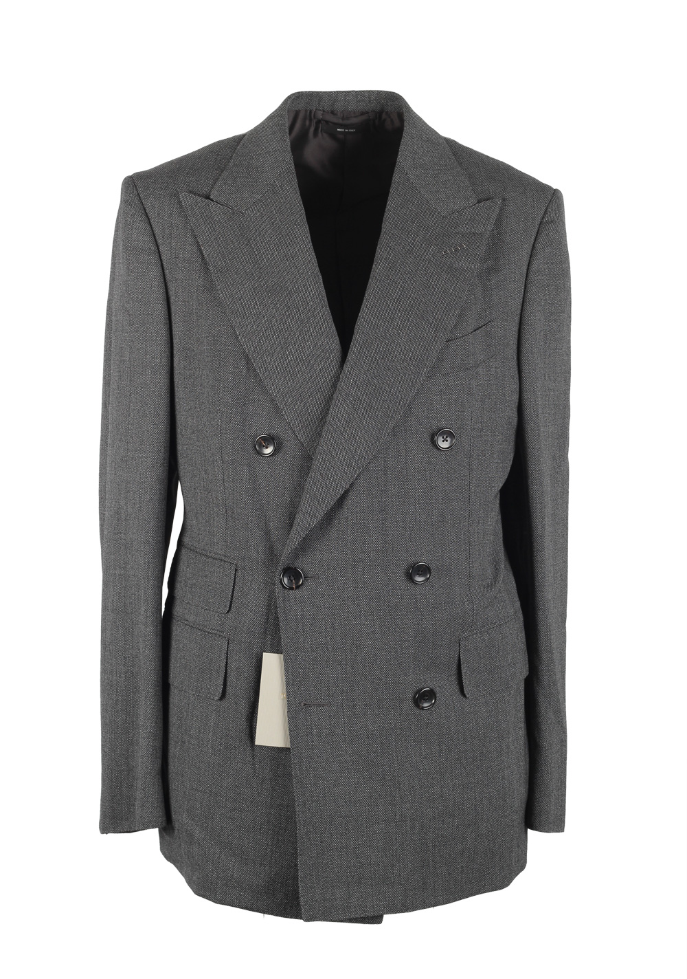 TOM FORD Shelton Gray Double Breasted Suit Size 48 / 38R U.S. In Wool ...