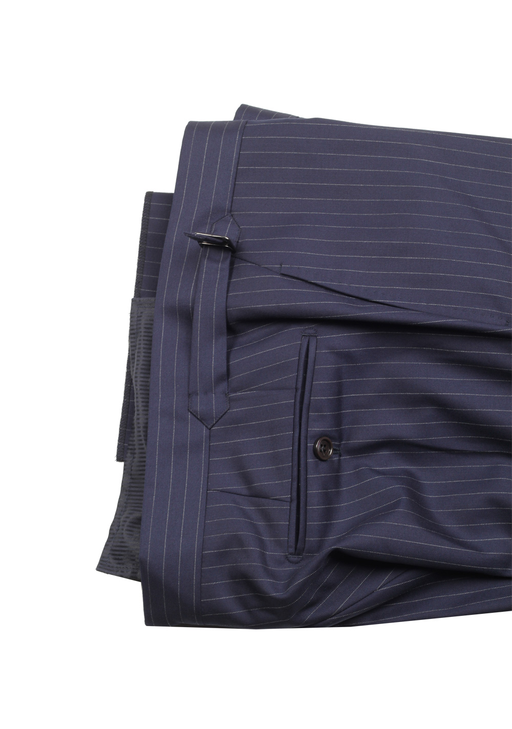 TOM FORD O’Connor Striped Blue Suit Size 48C / 38S U.S. Wool Silk Fit Y | Costume Limité