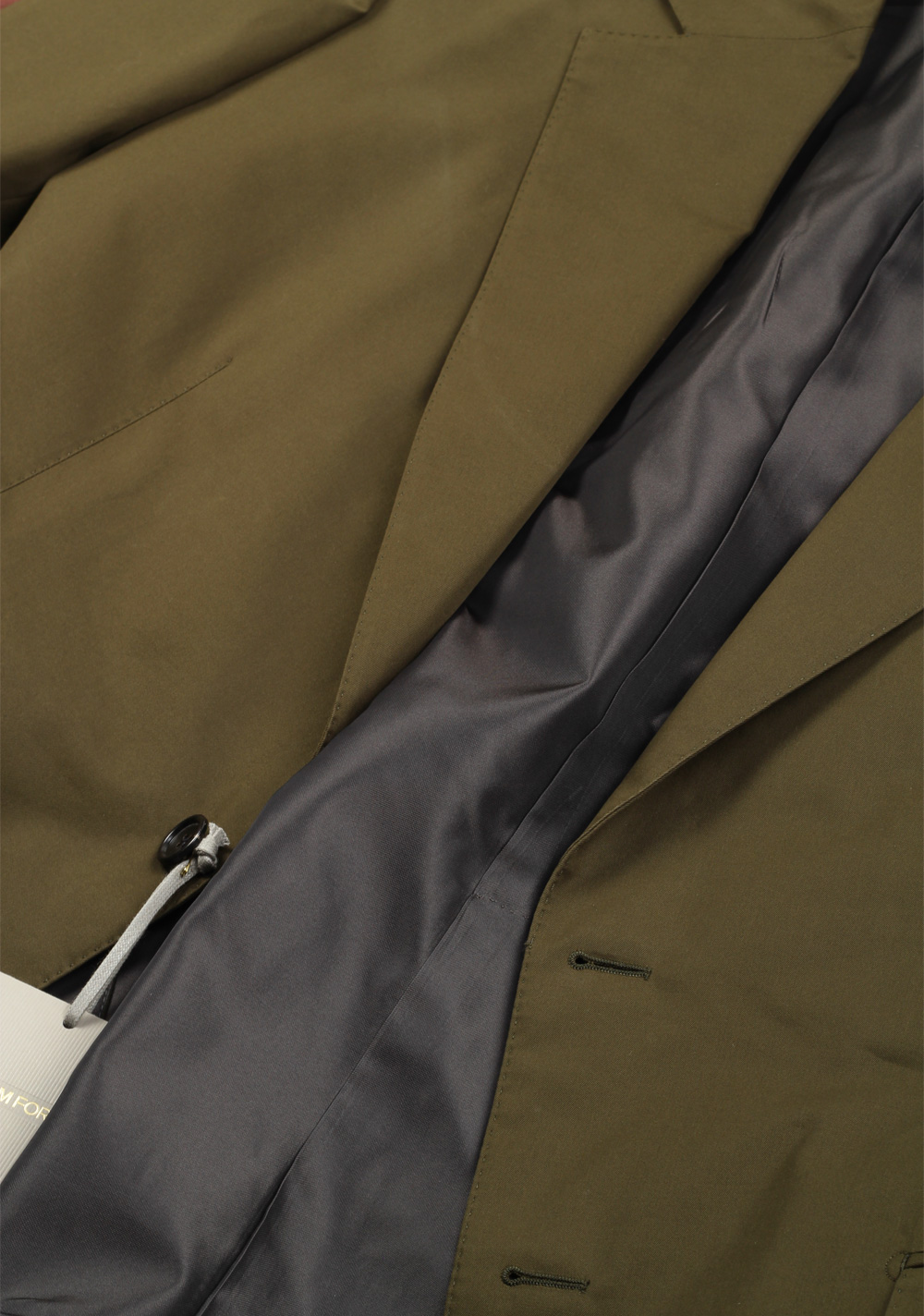 TOM FORD Windsor Green Suit Size 58 / 48R U.S. Cotton Fit A | Costume Limité