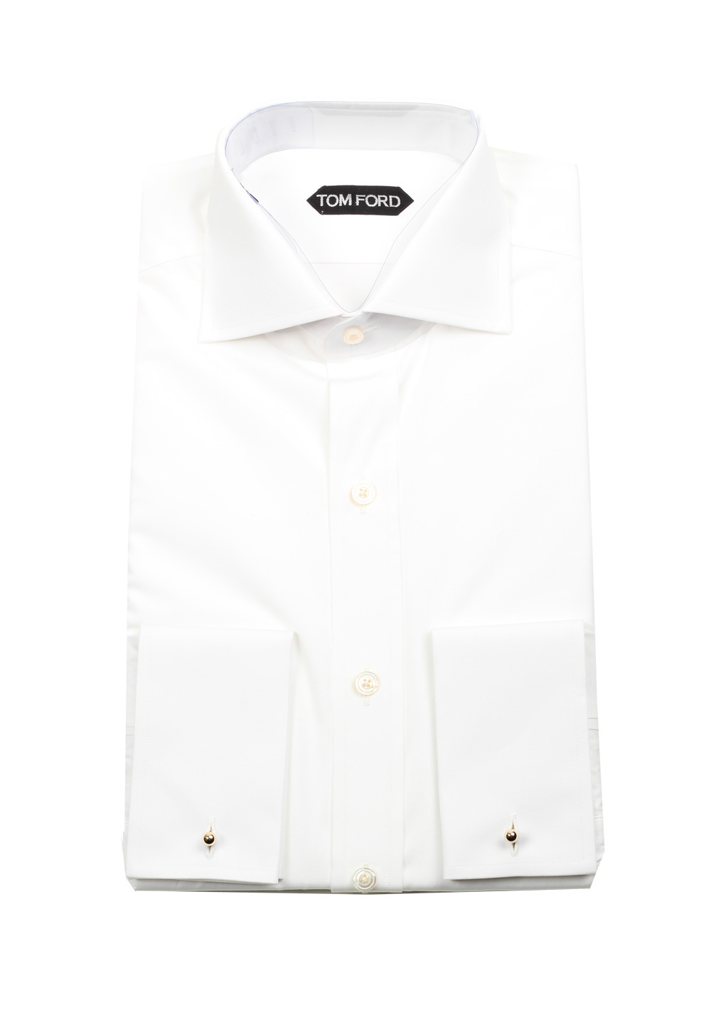 TOM FORD Solid White Dress Shirt Size 39 / 15,5 U.S. | Costume Limité