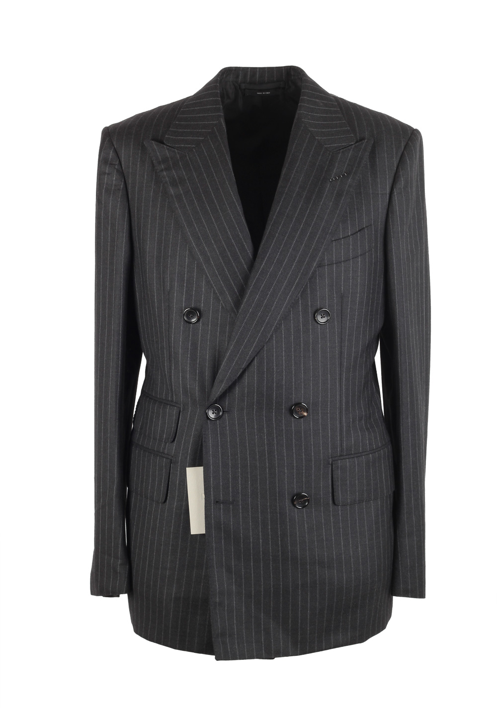 TOM FORD Shelton Brown Double Breasted Suit Size 48 / 38R U.S. In Wool Silk | Costume Limité