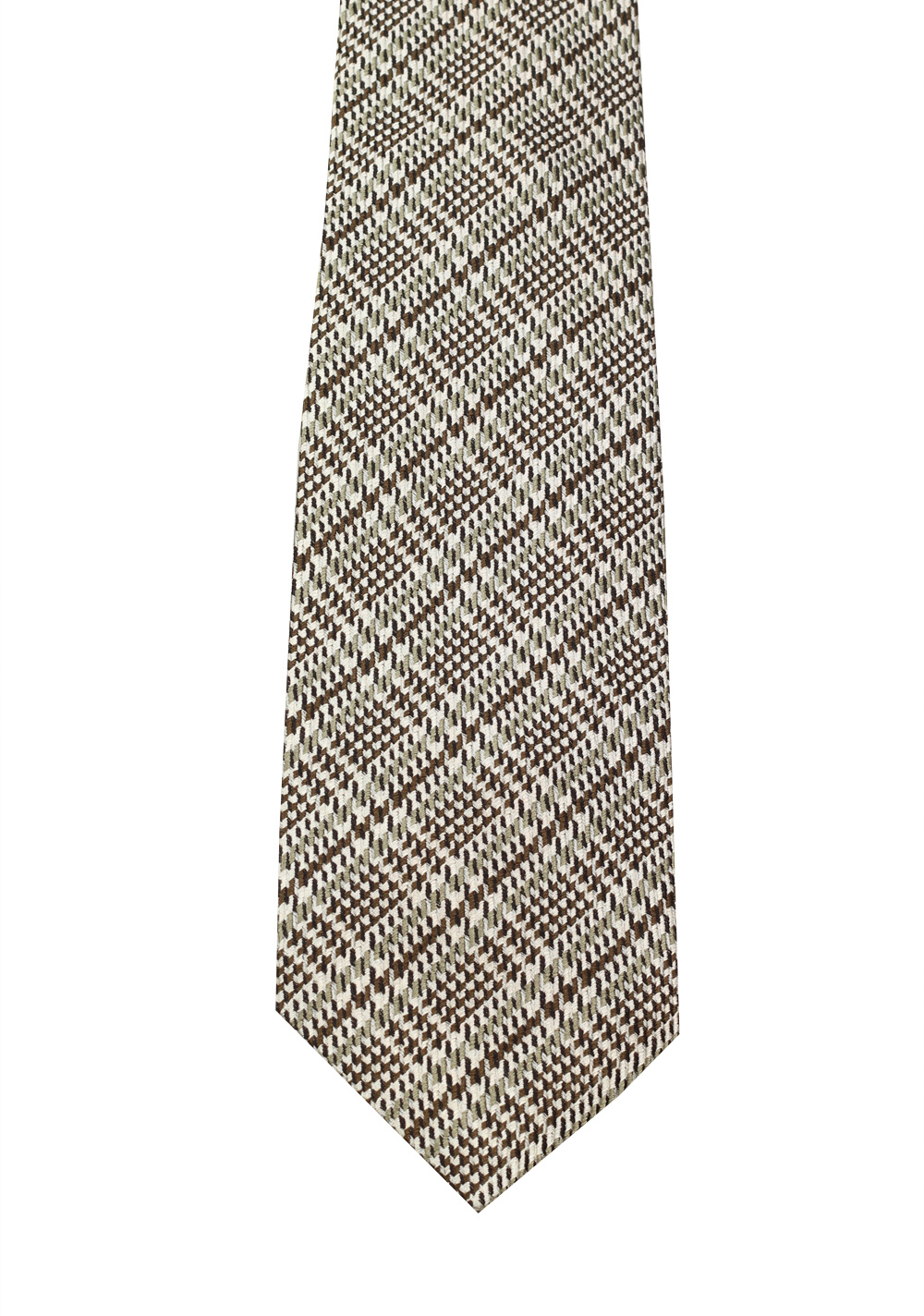 TOM FORD Patterned Brown Tie In Silk | Costume Limité