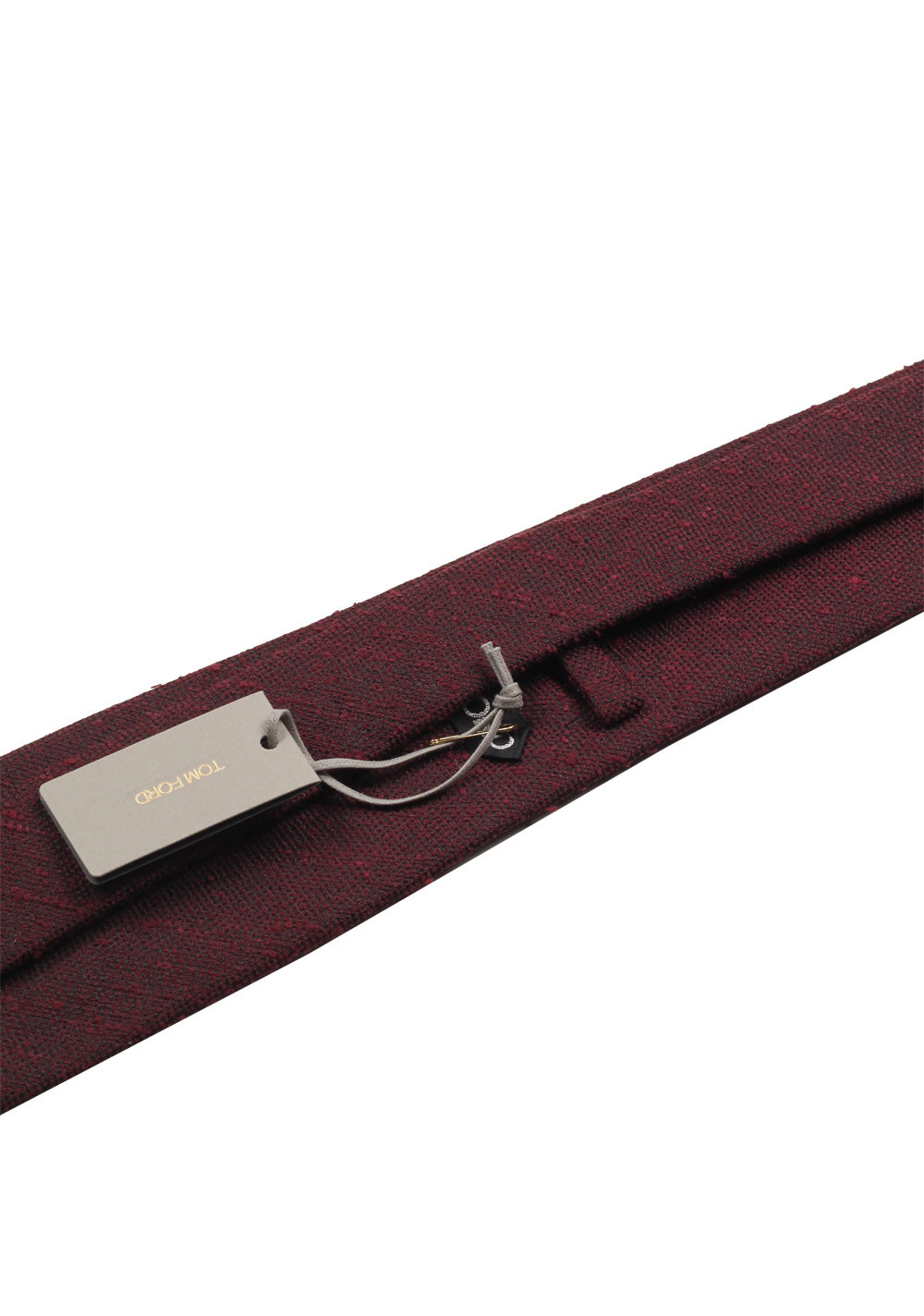 TOM FORD Patterned Burgundy Tie In Silk | Costume Limité