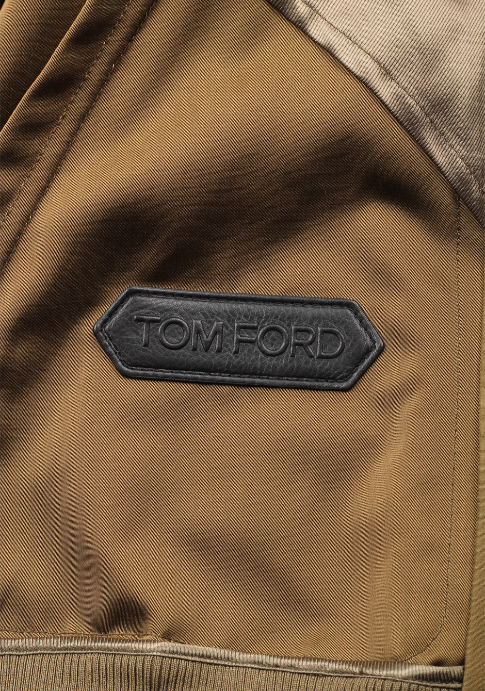 TOM FORD Beige Zipper Bomber Jack Size 48 / 38R U.S. | Costume Limité