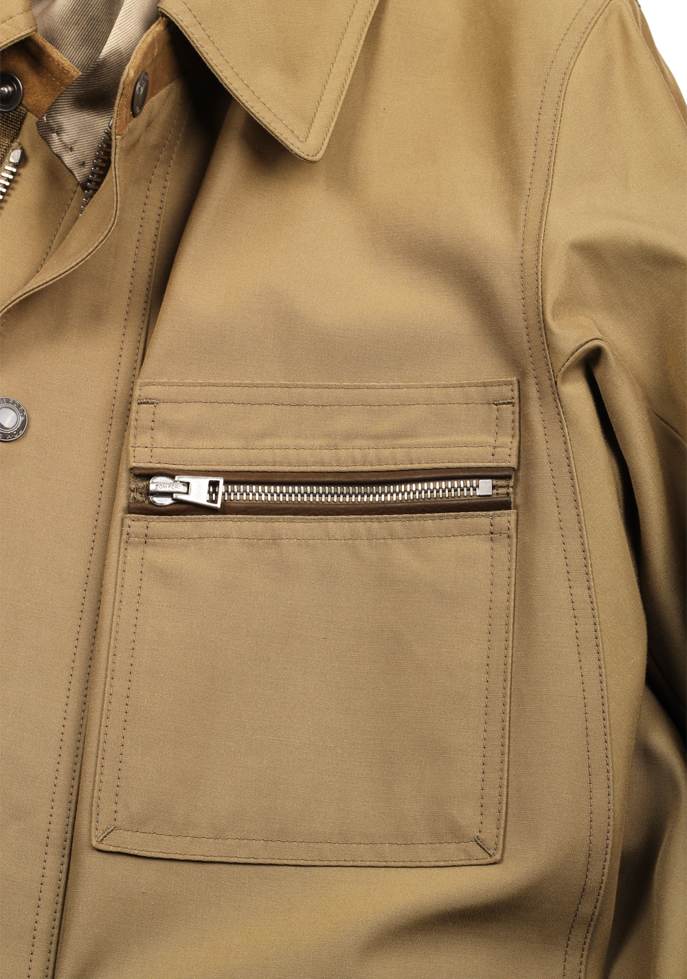 TOM FORD Beige Military Safari Jacket Size 48 / 38R U.S. | Costume Limité