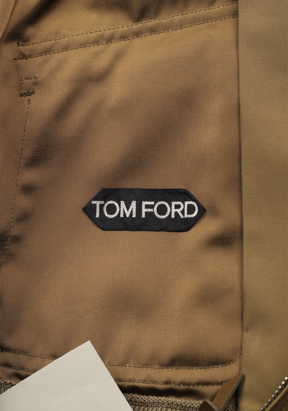 TOM FORD Brown Zipper Bomber Jack Size 48 / 38R U.S. | Costume Limité