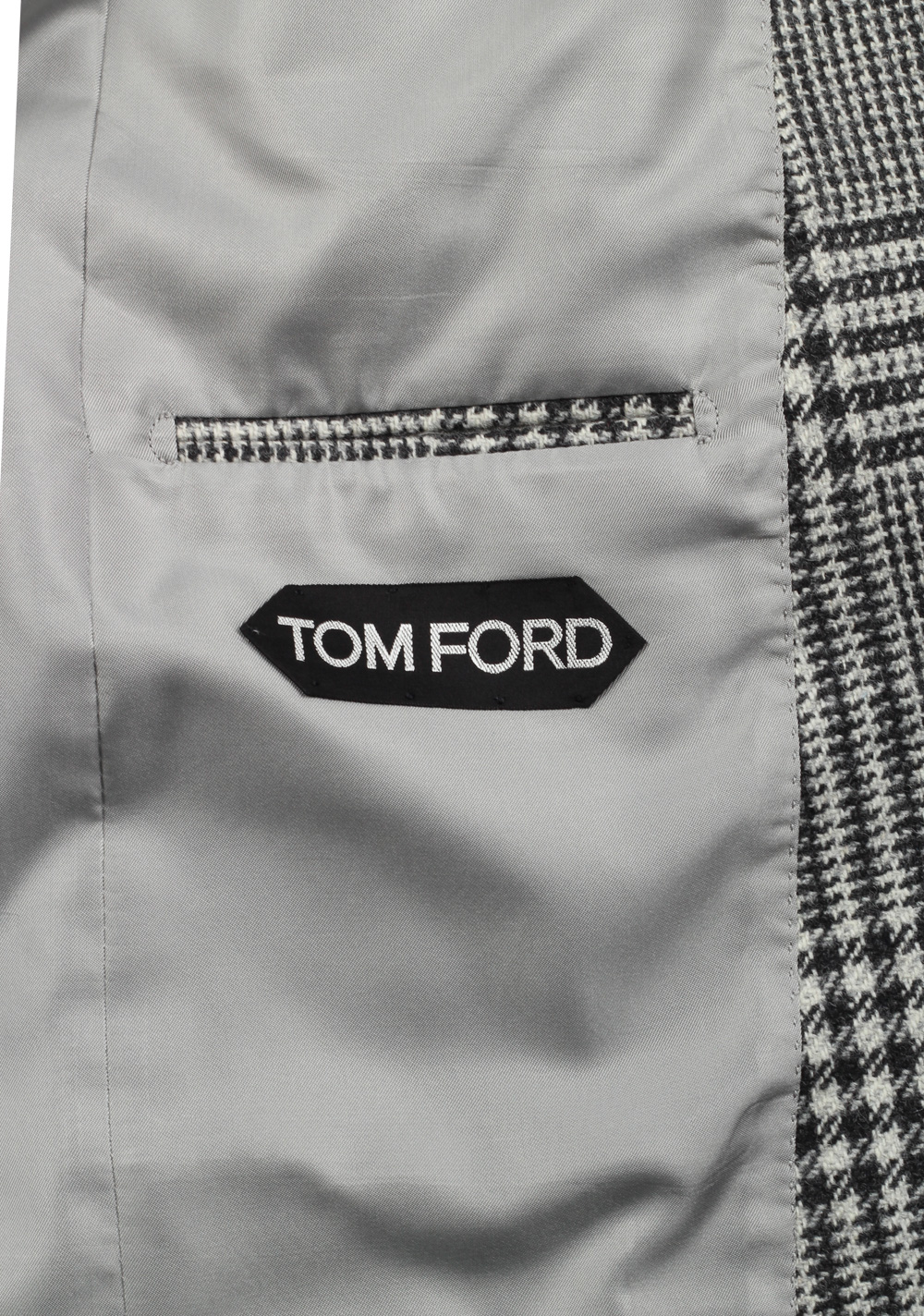 TOM FORD Windsor Checked Gray Suit Size 50 / 40R U.S. Wool Cashmere Fit A | Costume Limité