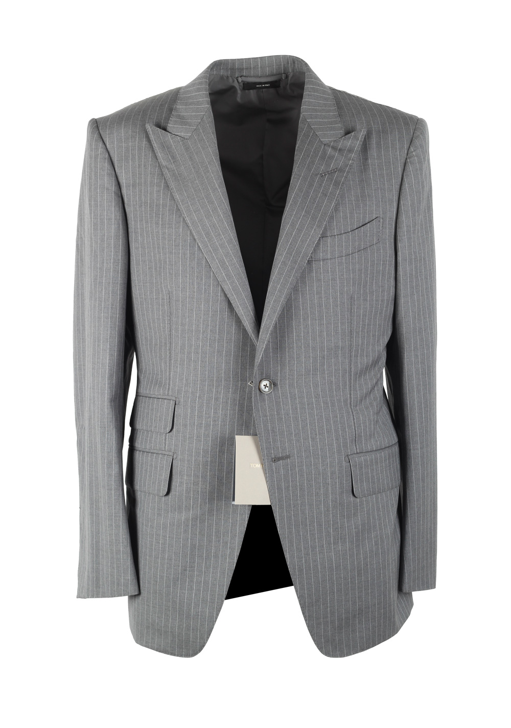 TOM FORD O’Connor Striped Gray Suit Size 50 / 40R U.S. In Wool | Costume Limité