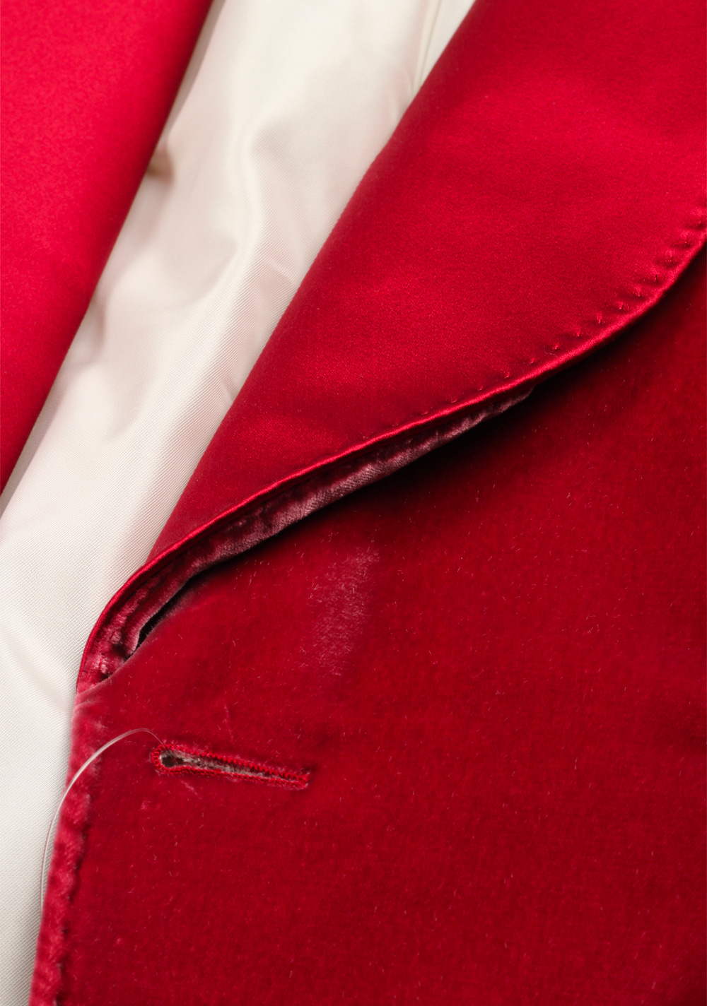 TOM FORD Shelton Velvet Red Tuxedo Dinner Jacket Size Size 52 / 42R U.S. | Costume Limité