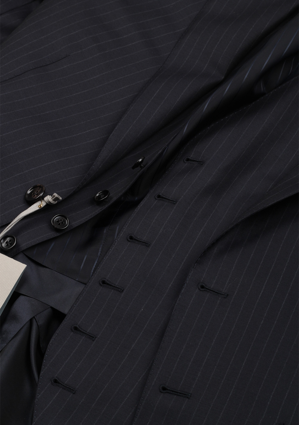 TOM FORD O’Connor Striped Blue 3 Piece Suit Size 50C / 40S U.S. Wool Fit Y | Costume Limité