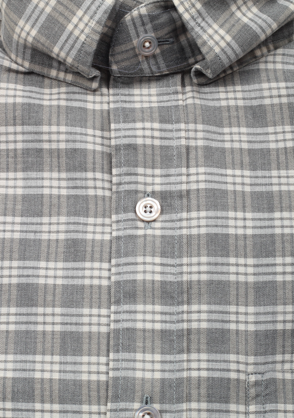 TOM FORD Checked Gray Button Down Casual Shirt Size 38 / 15 U.S. | Costume Limité