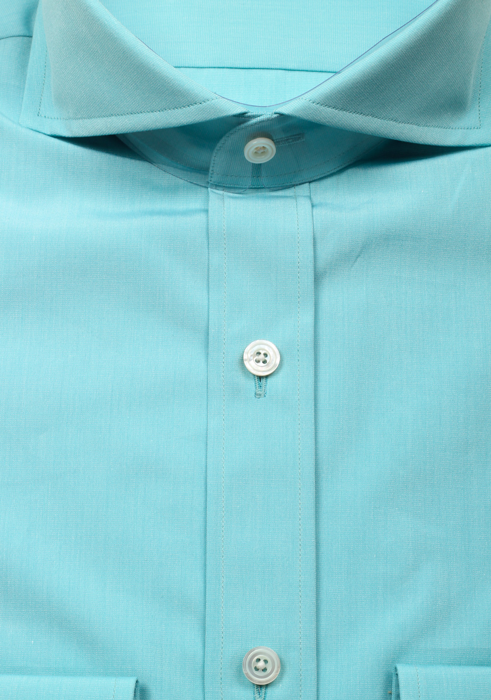 TOM FORD Solid Turquoise Dress Shirt Size 39 / 15,5 U.S. | Costume Limité