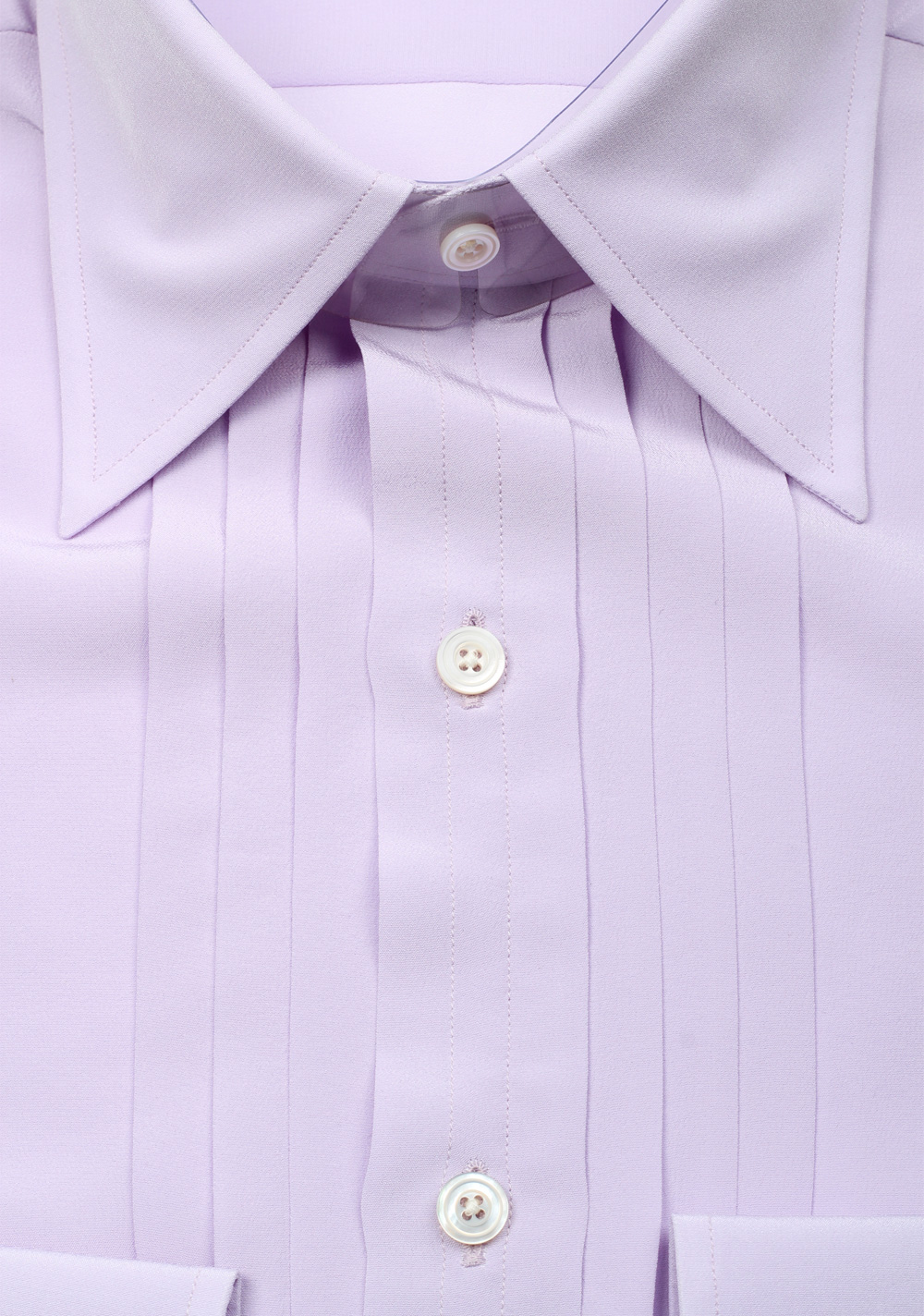 TOM FORD Solid Lilac Tuxedo Shirt Size 40 / 15,75 U.S. | Costume Limité