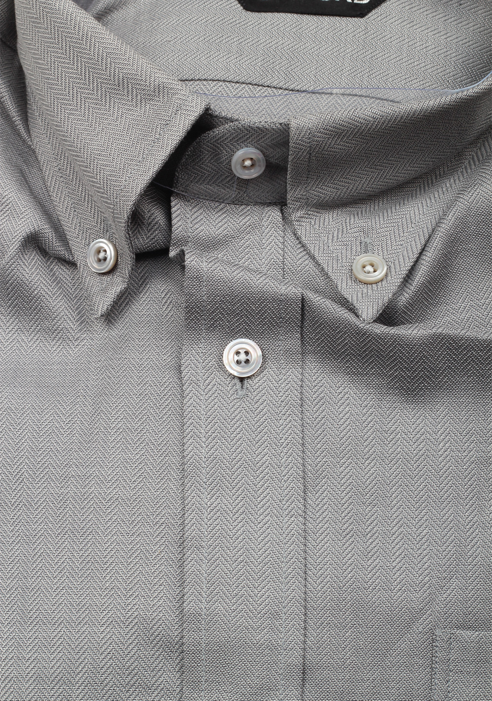 TOM FORD Solid Gray Button Down Casual Shirt Size 40 / 15,75 U.S. | Costume Limité
