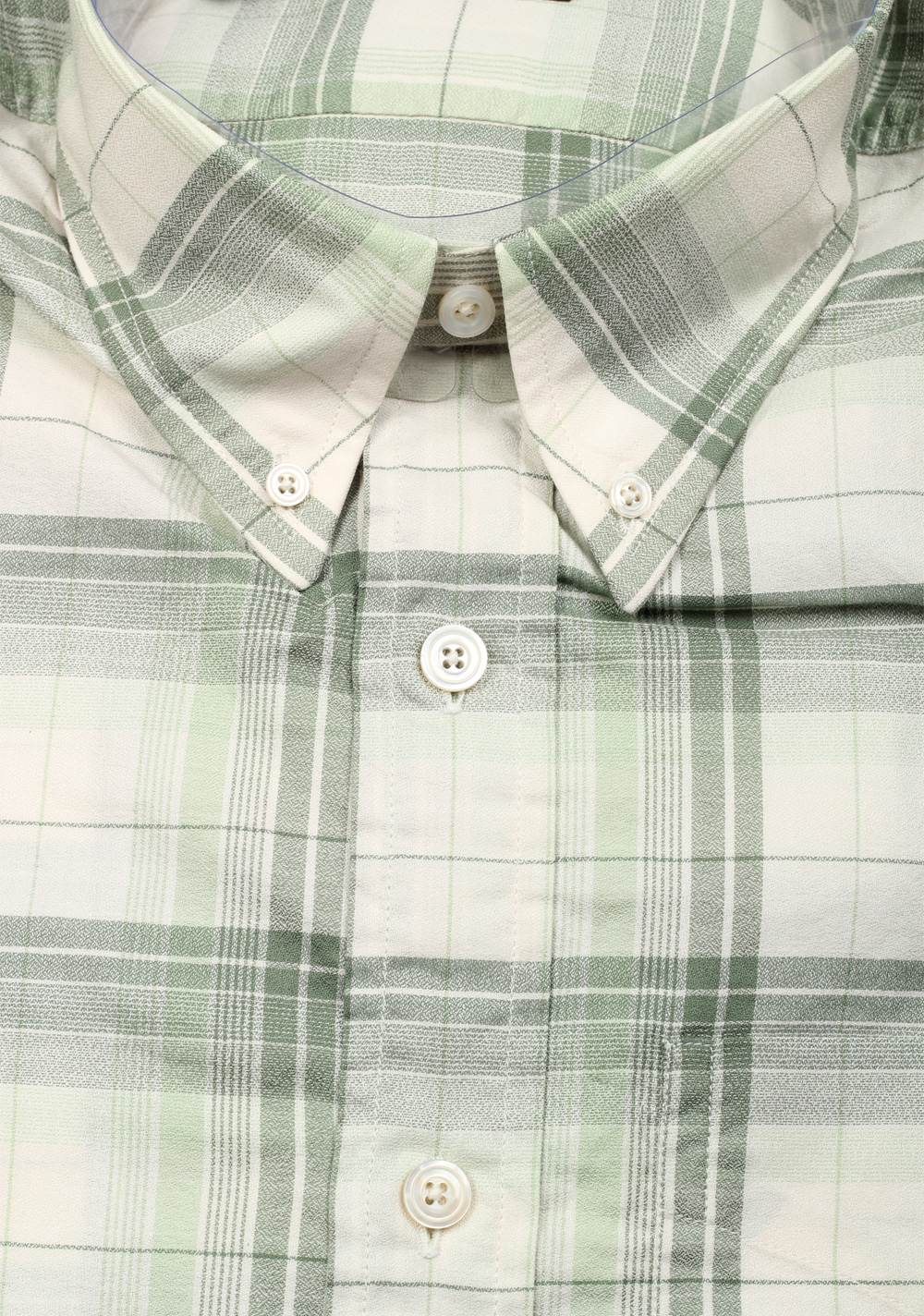 TOM FORD Checked Green Casual Button Down Shirt Size 40 / 15,75 U.S. | Costume Limité