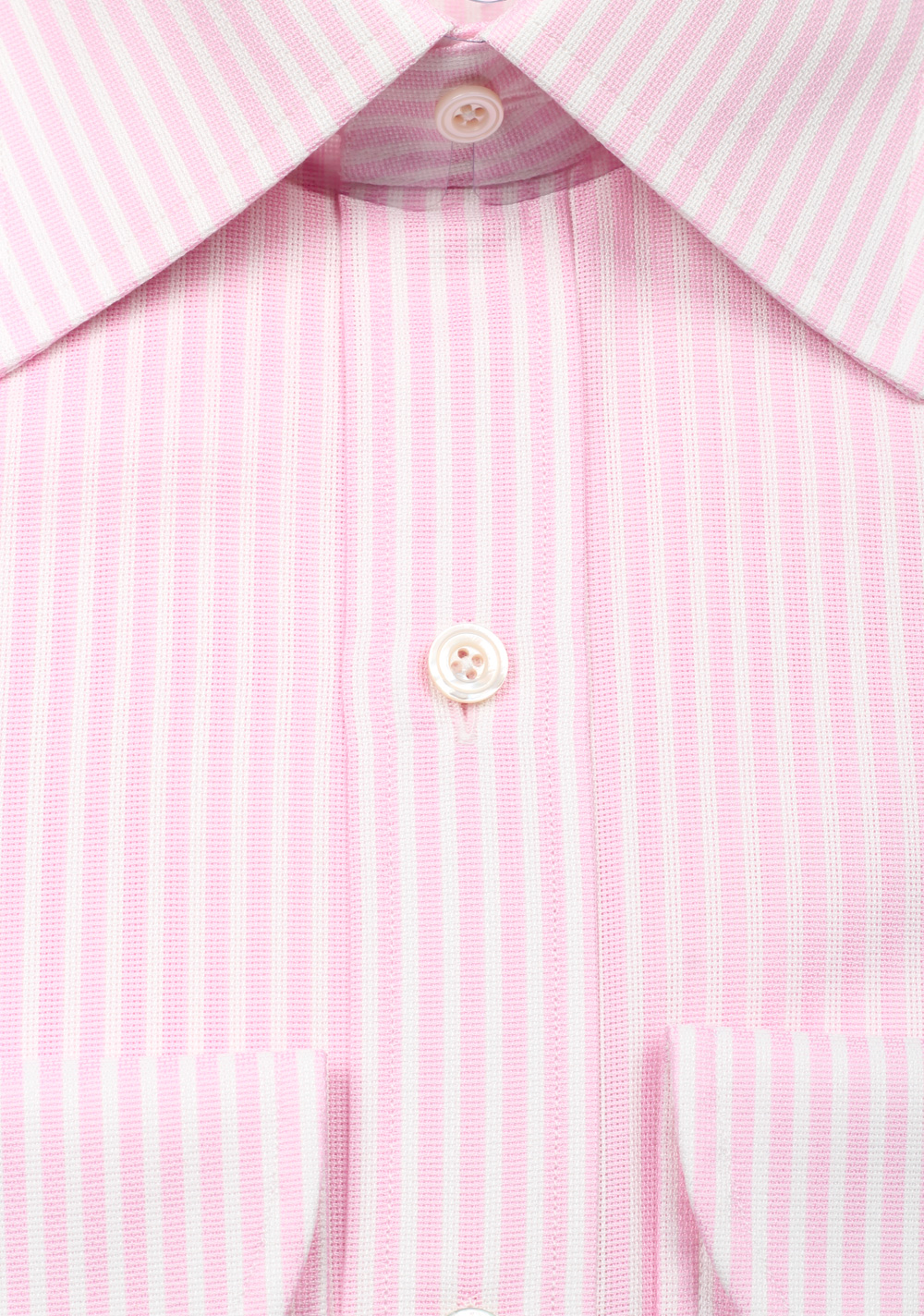 TOM FORD Striped Pink White Dress Shirt Size 44 / 17,5 U.S. | Costume Limité