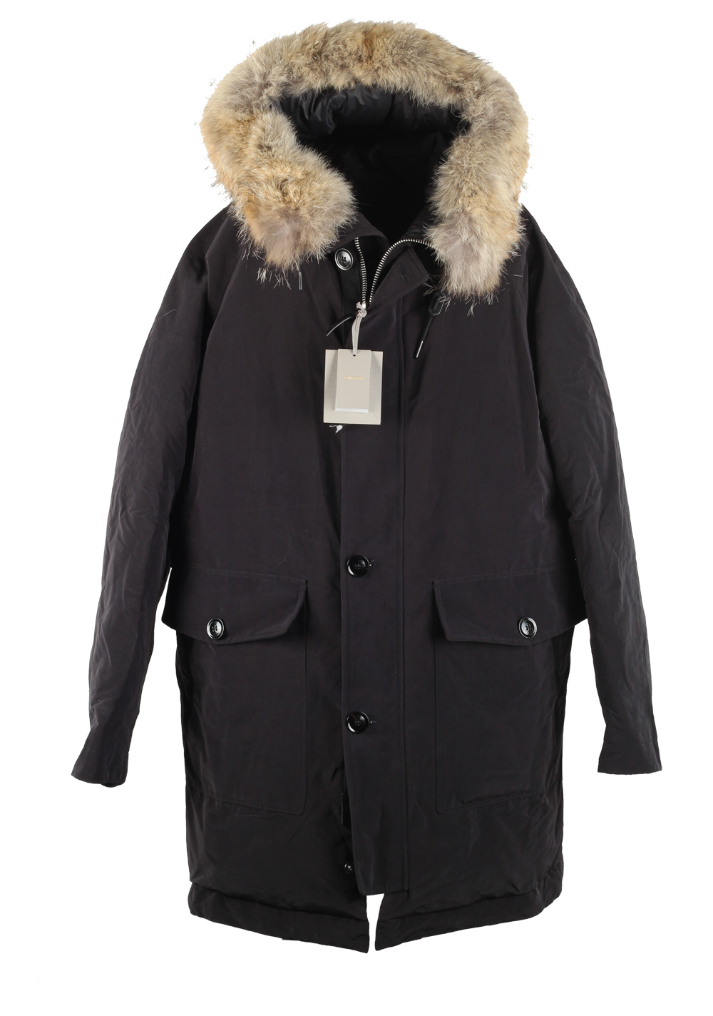 TOM FORD Black Mountain Parka Jacket Coat Size 54 / 44R U.S. Outerwear | Costume Limité